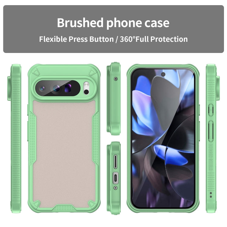 For Google Pixel 9 Pro XL Armor Glaze PC Hybrid TPU Phone Case