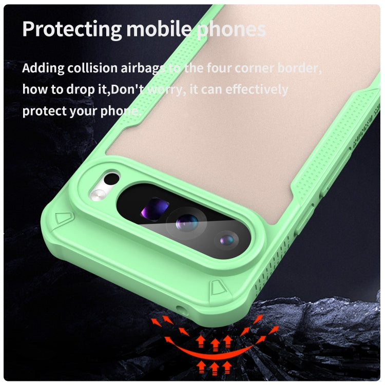 For Google Pixel 9 Pro XL Armor Glaze PC Hybrid TPU Phone Case
