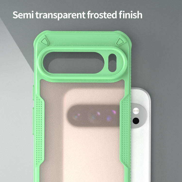 For Google Pixel 9 Pro XL Armor Glaze PC Hybrid TPU Phone Case