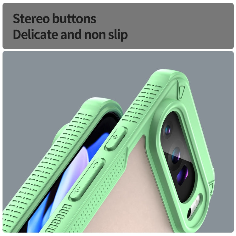 For Google Pixel 9 Pro XL Armor Glaze PC Hybrid TPU Phone Case