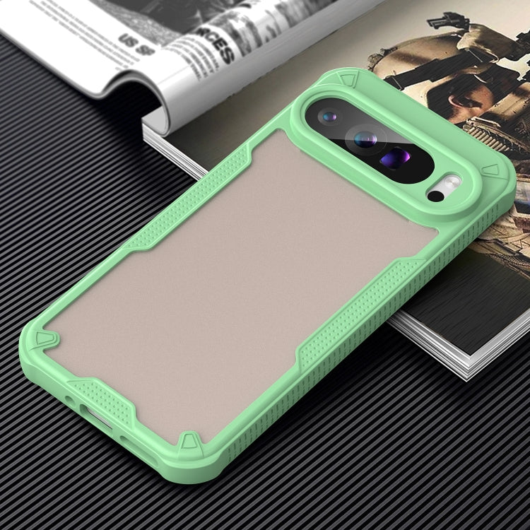 For Google Pixel 9 Pro XL Armor Glaze PC Hybrid TPU Phone Case