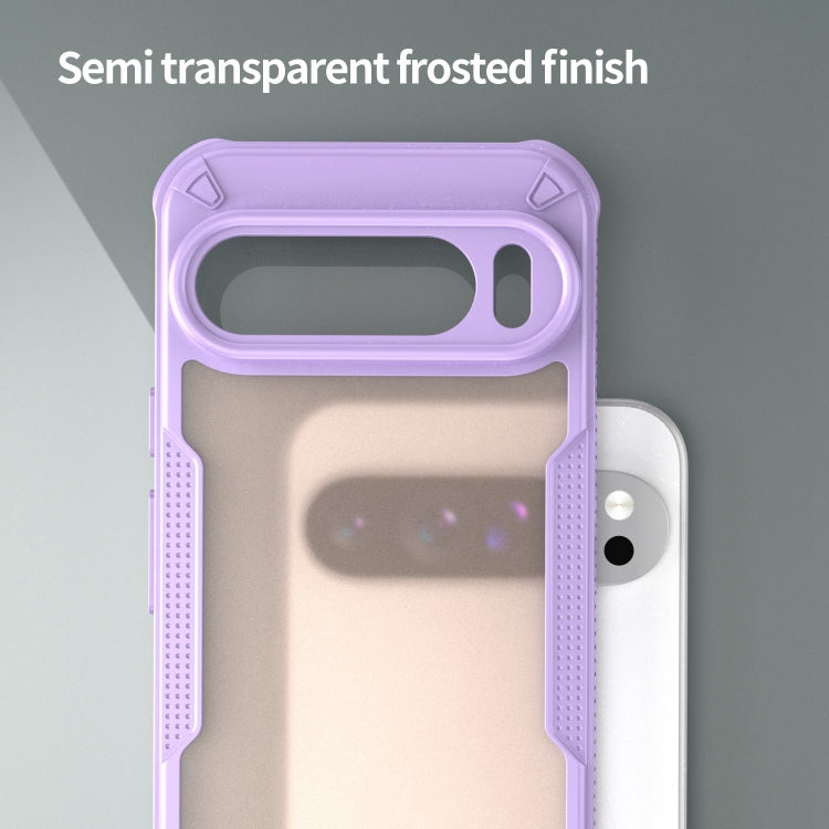 For Google Pixel 9 Pro XL Armor Glaze PC Hybrid TPU Phone Case