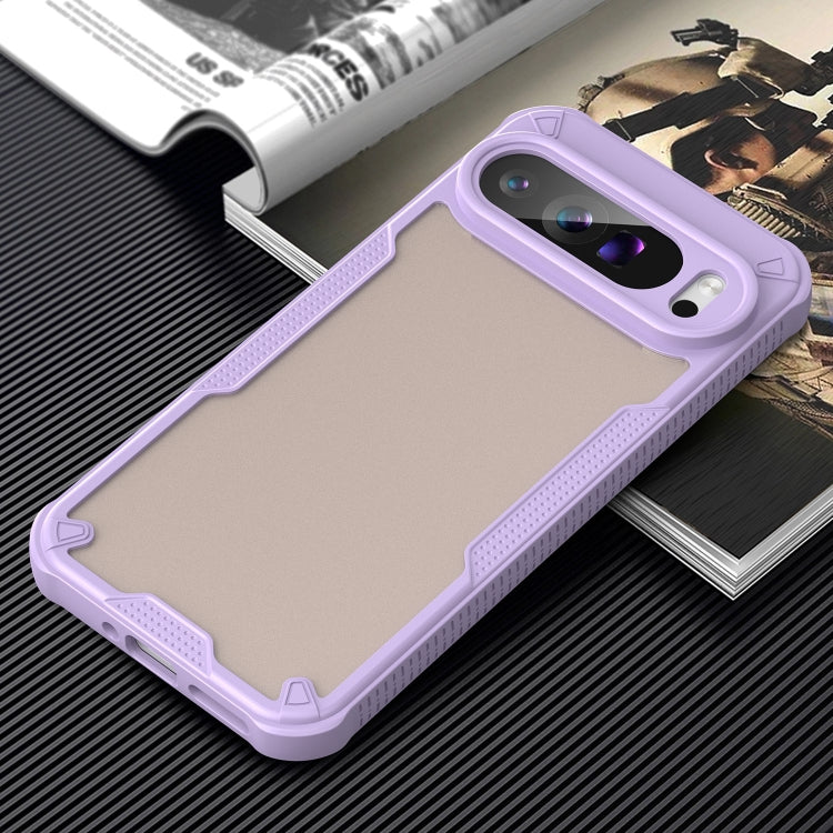 For Google Pixel 9 Pro XL Armor Glaze PC Hybrid TPU Phone Case