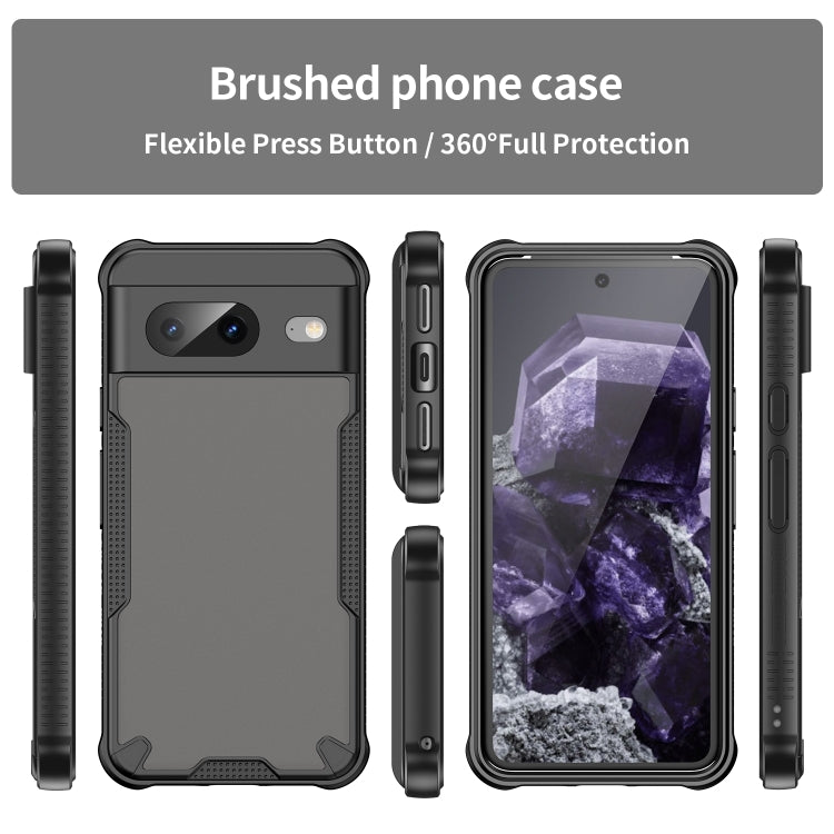 For Google Pixel 8 Armor Glaze PC Hybrid TPU Phone Case