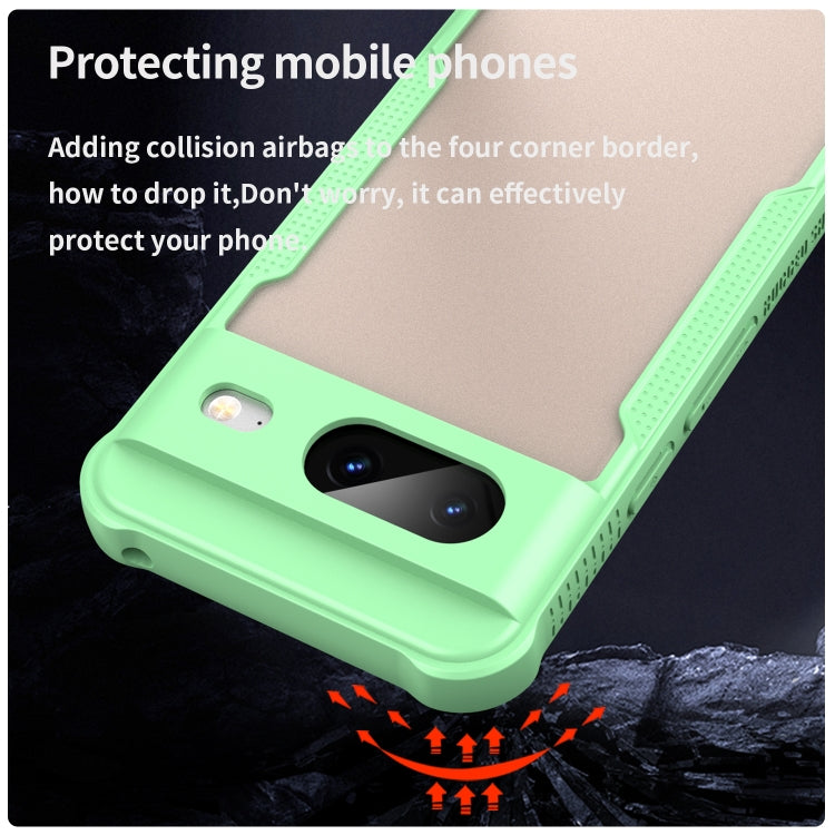 For Google Pixel 8 Armor Glaze PC Hybrid TPU Phone Case