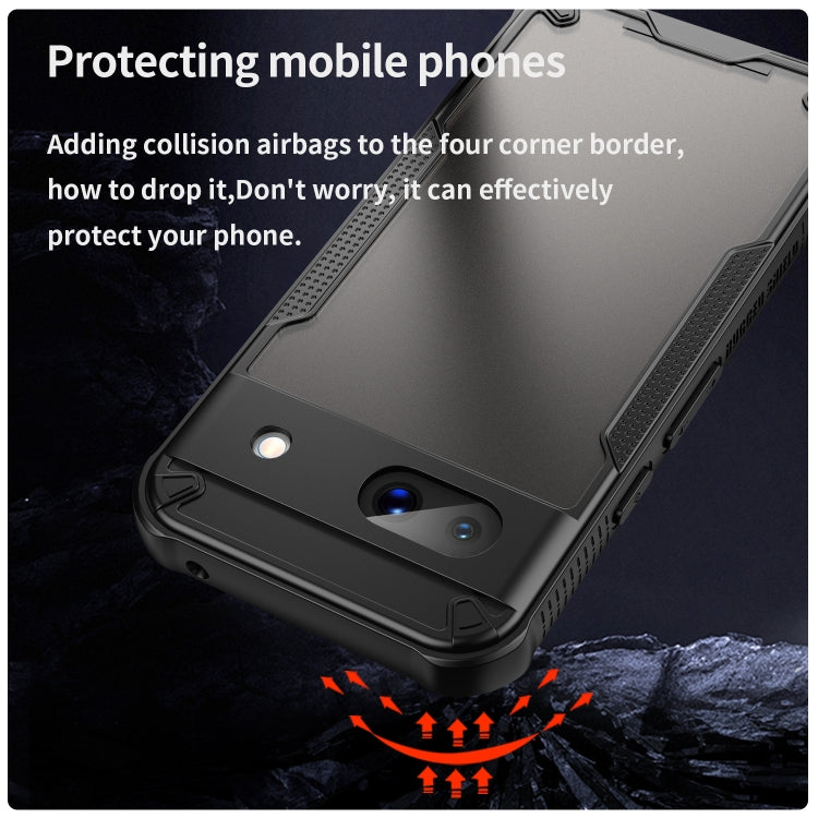 For Google Pixel 8a Armor Glaze PC Hybrid TPU Phone Case