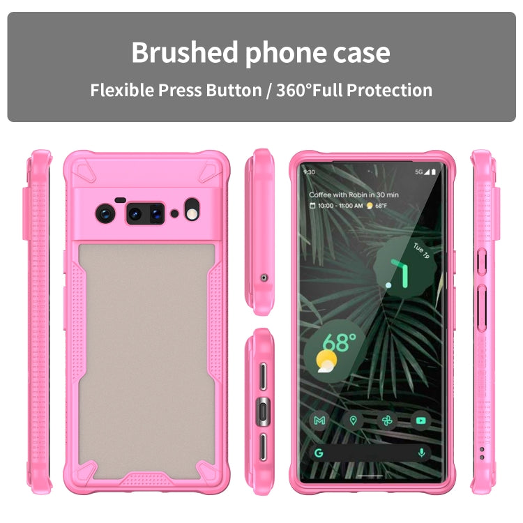 For Google Pixel 6 Pro Armor Glaze PC Hybrid TPU Phone Case