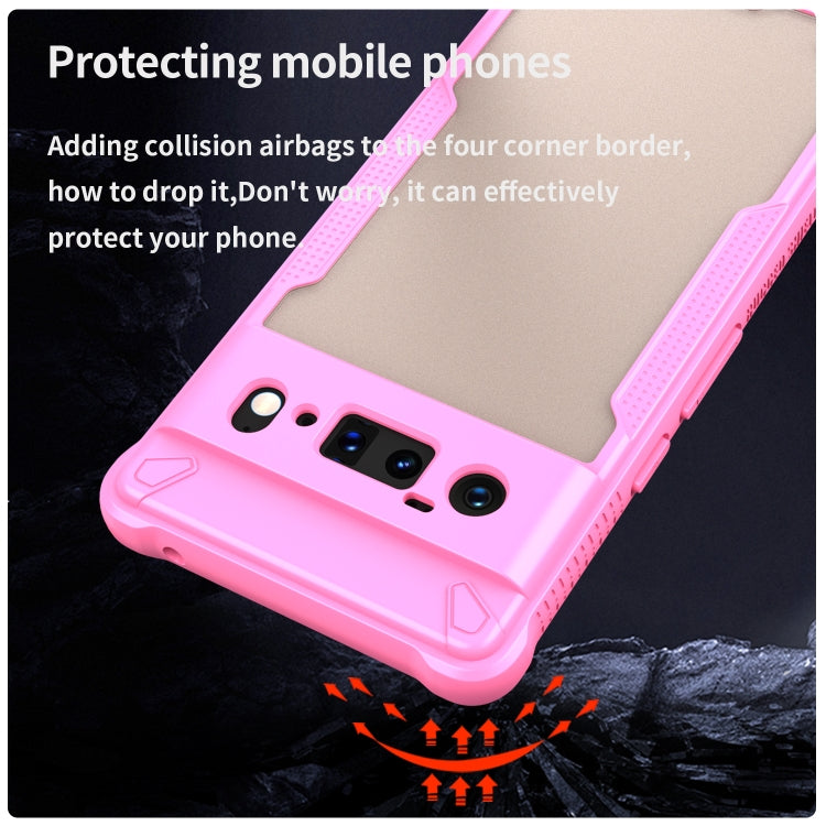 For Google Pixel 6 Pro Armor Glaze PC Hybrid TPU Phone Case