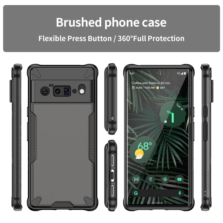 For Google Pixel 6 Pro Armor Glaze PC Hybrid TPU Phone Case