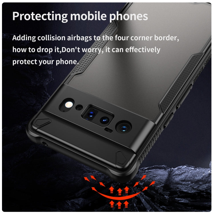 For Google Pixel 6 Pro Armor Glaze PC Hybrid TPU Phone Case