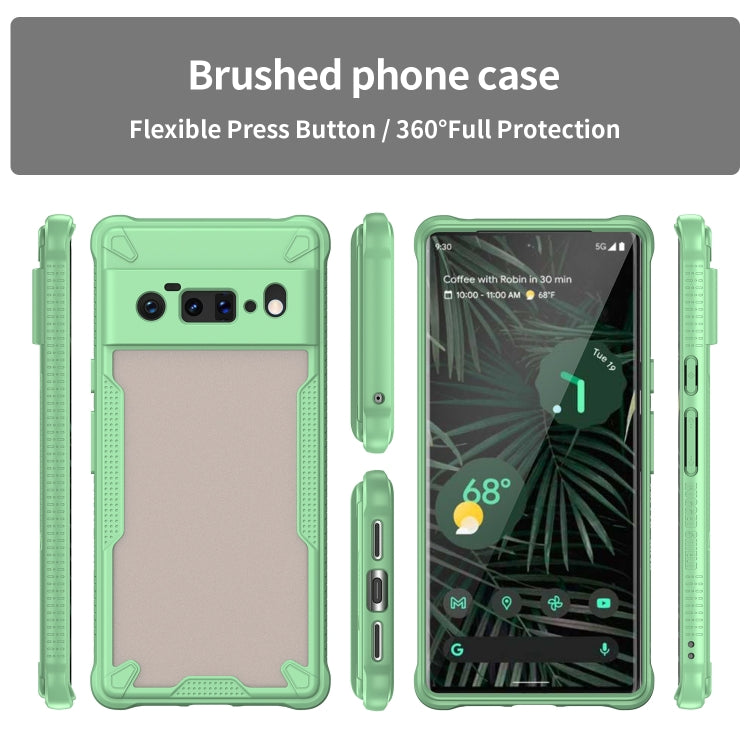 For Google Pixel 6 Pro Armor Glaze PC Hybrid TPU Phone Case