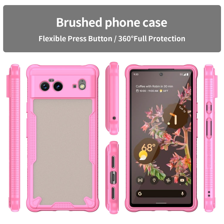 For Google Pixel 6 Armor Glaze PC Hybrid TPU Phone Case