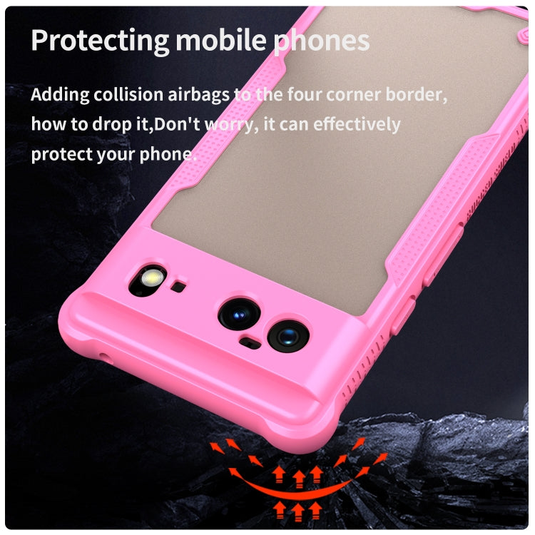 For Google Pixel 6 Armor Glaze PC Hybrid TPU Phone Case