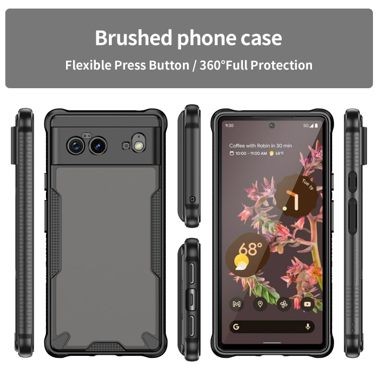 For Google Pixel 6 Armor Glaze PC Hybrid TPU Phone Case