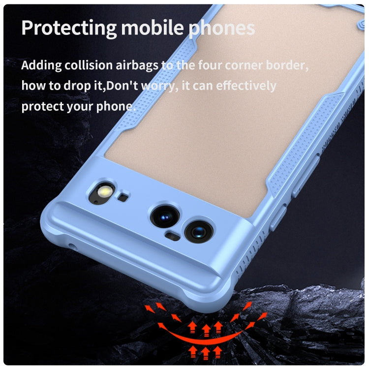 For Google Pixel 6 Armor Glaze PC Hybrid TPU Phone Case