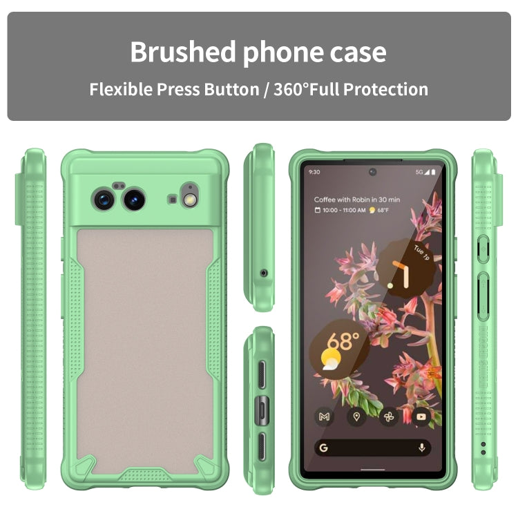 For Google Pixel 6 Armor Glaze PC Hybrid TPU Phone Case