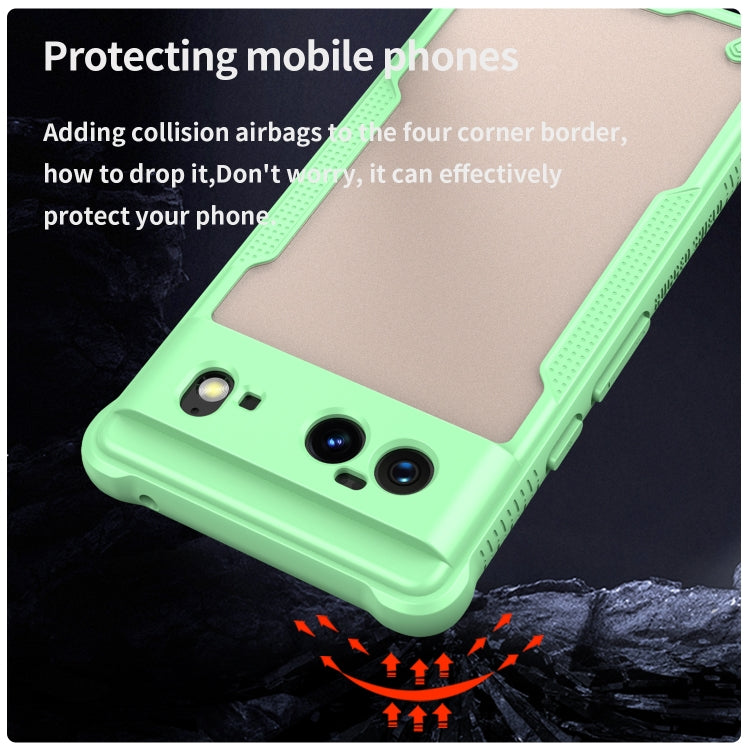 For Google Pixel 6 Armor Glaze PC Hybrid TPU Phone Case