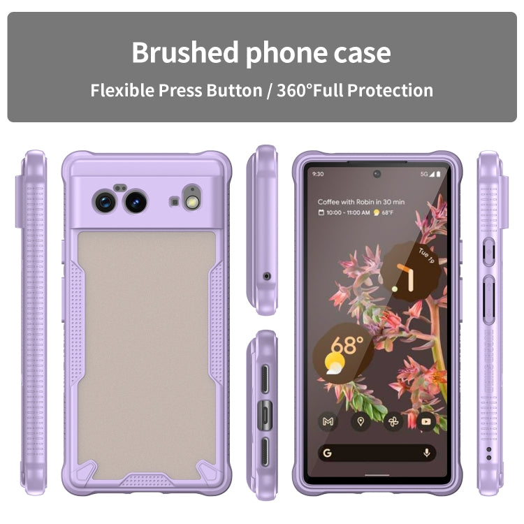 For Google Pixel 6 Armor Glaze PC Hybrid TPU Phone Case