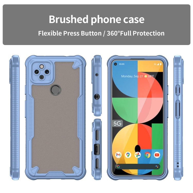 For Google Pixel 5a Armor Glaze PC Hybrid TPU Phone Case