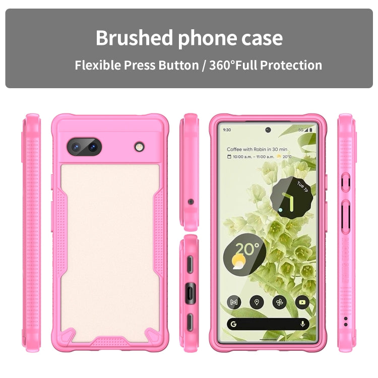 For Google Pixel 6a Armor Glaze PC Hybrid TPU Phone Case