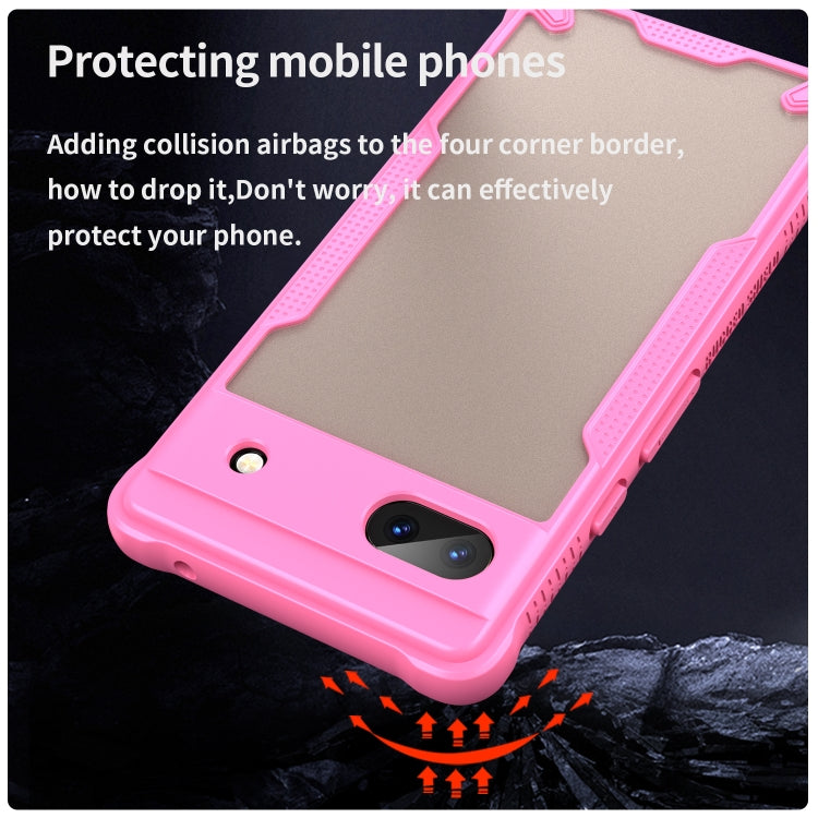 For Google Pixel 6a Armor Glaze PC Hybrid TPU Phone Case