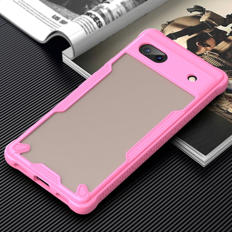 For Google Pixel 6a Armor Glaze PC Hybrid TPU Phone Case