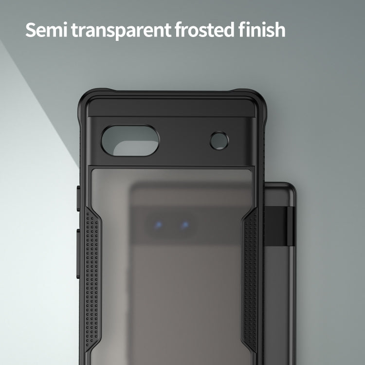 For Google Pixel 6a Armor Glaze PC Hybrid TPU Phone Case