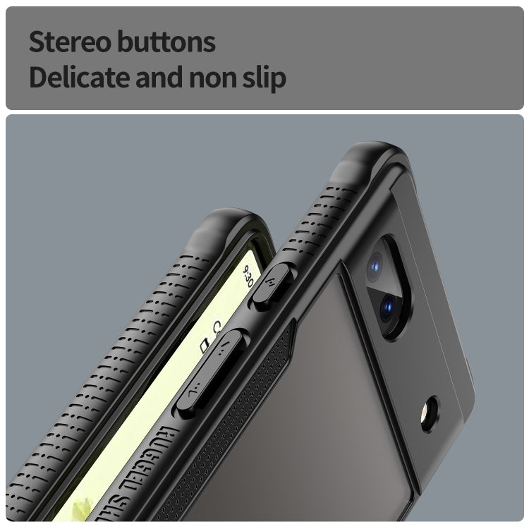 For Google Pixel 6a Armor Glaze PC Hybrid TPU Phone Case