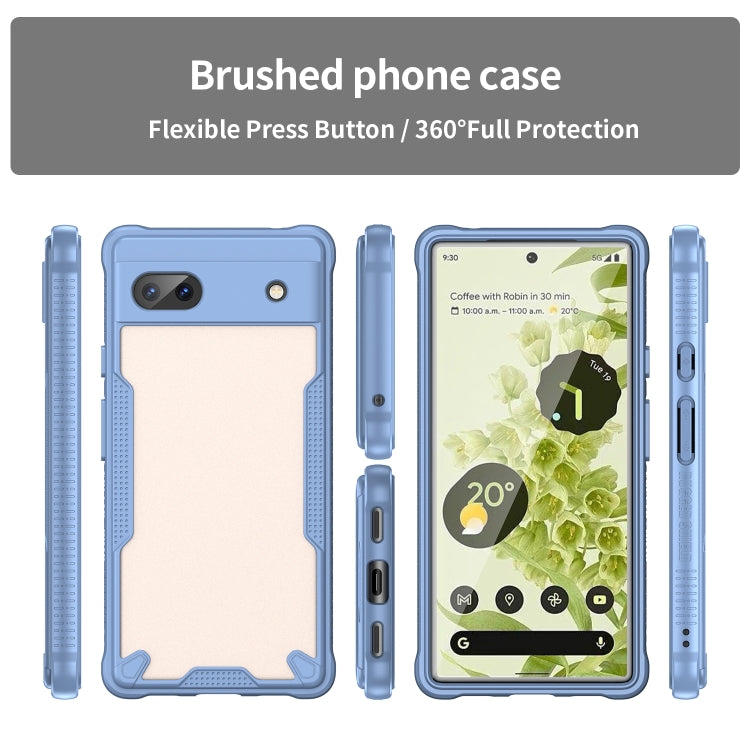 For Google Pixel 6a Armor Glaze PC Hybrid TPU Phone Case