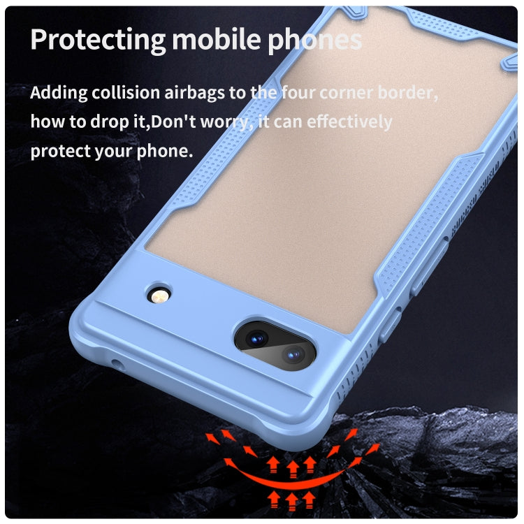 For Google Pixel 6a Armor Glaze PC Hybrid TPU Phone Case