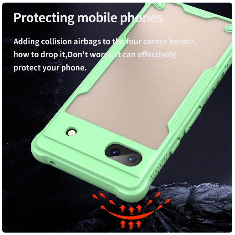 For Google Pixel 6a Armor Glaze PC Hybrid TPU Phone Case