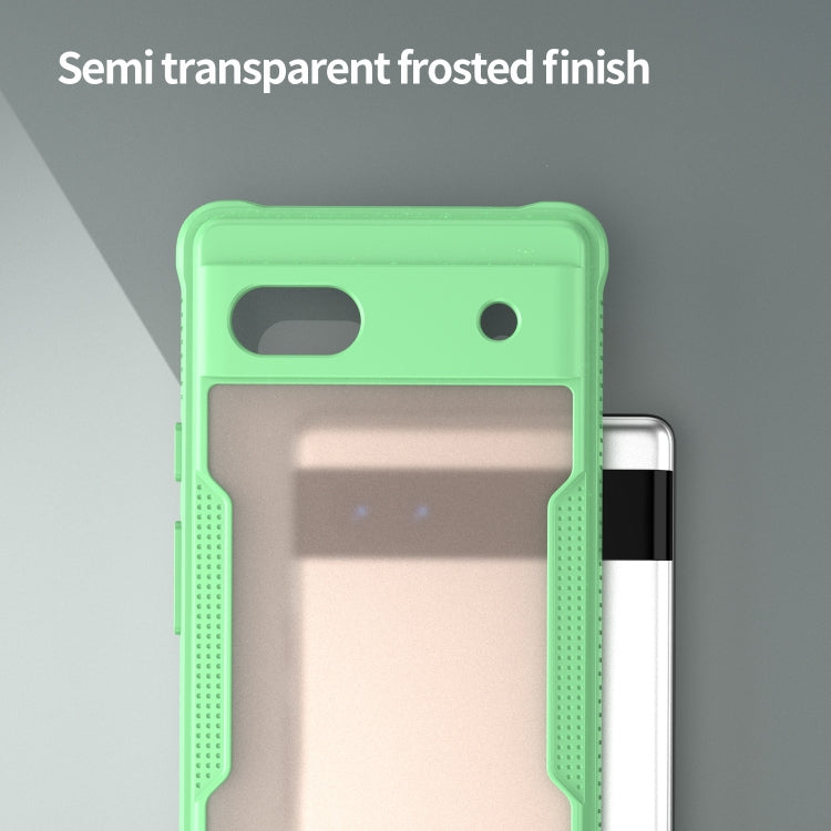 For Google Pixel 6a Armor Glaze PC Hybrid TPU Phone Case