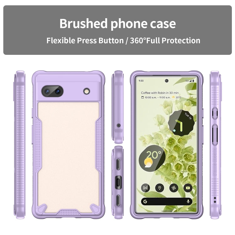 For Google Pixel 6a Armor Glaze PC Hybrid TPU Phone Case