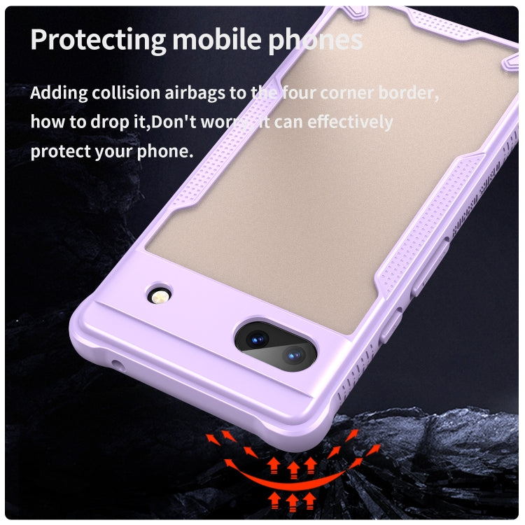 For Google Pixel 6a Armor Glaze PC Hybrid TPU Phone Case