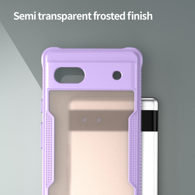 For Google Pixel 6a Armor Glaze PC Hybrid TPU Phone Case