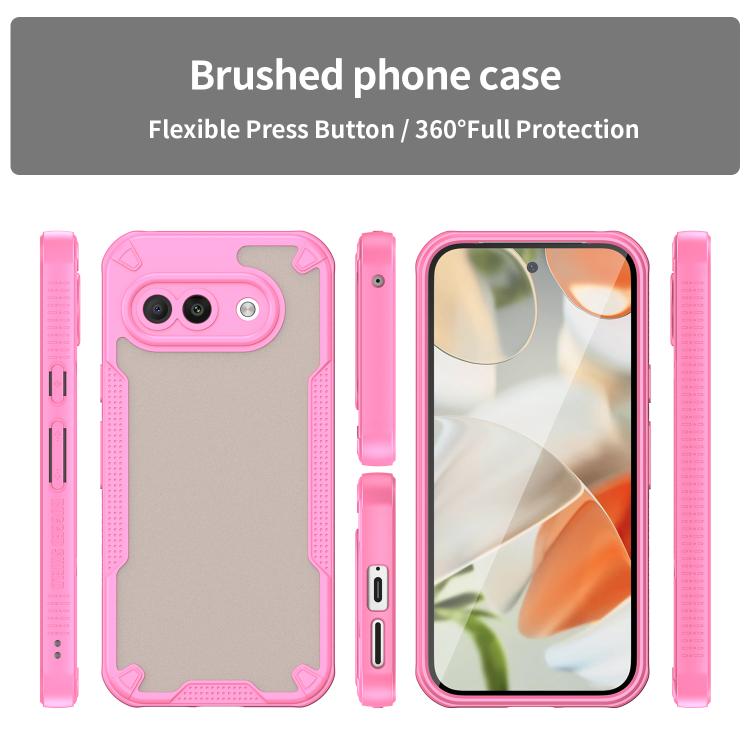 For Google Pixel 9a Armor Glaze PC Hybrid TPU Phone Case