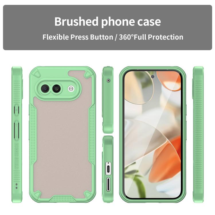 For Google Pixel 9a Armor Glaze PC Hybrid TPU Phone Case