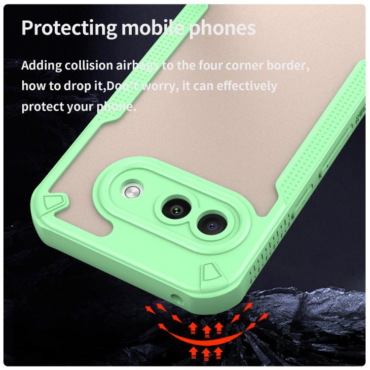 For Google Pixel 9a Armor Glaze PC Hybrid TPU Phone Case