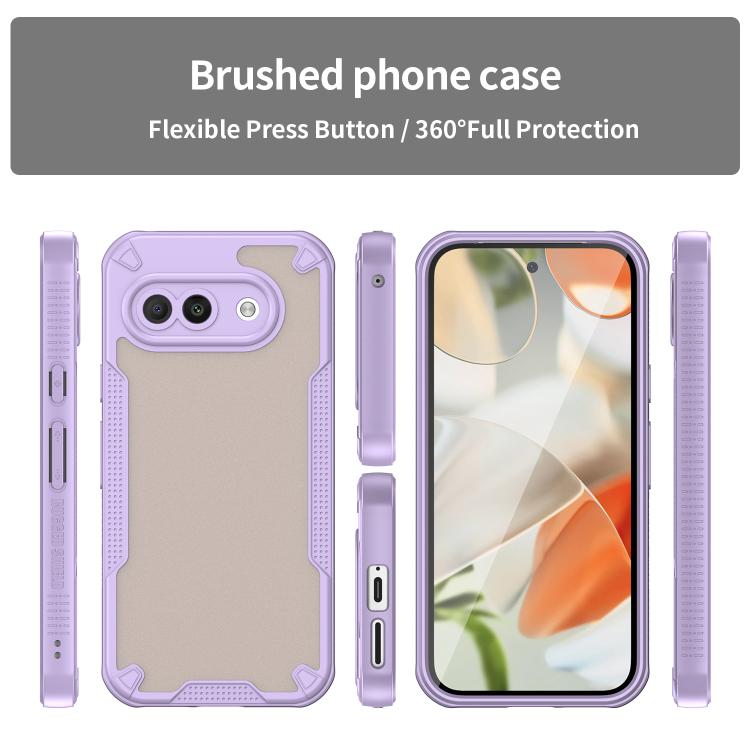 For Google Pixel 9a Armor Glaze PC Hybrid TPU Phone Case