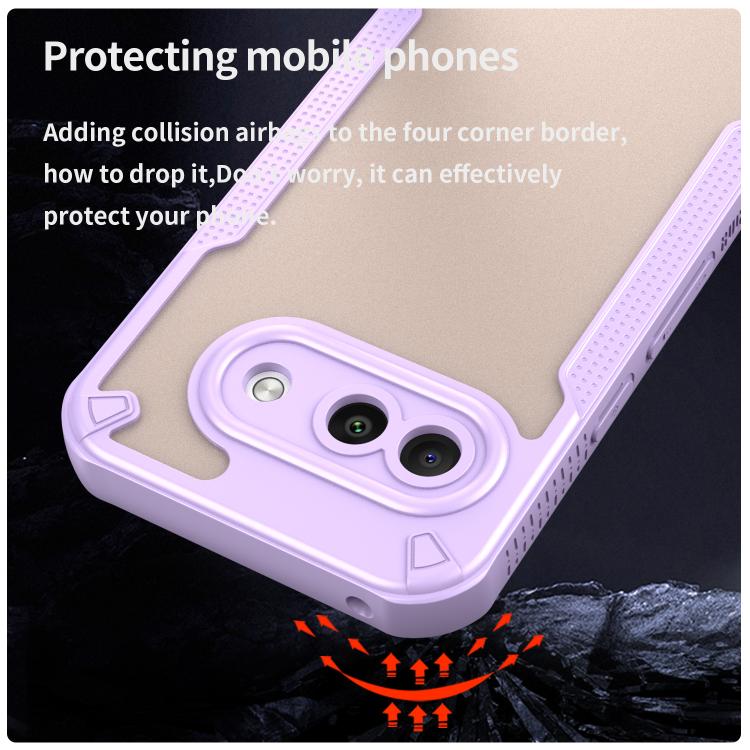 For Google Pixel 9a Armor Glaze PC Hybrid TPU Phone Case
