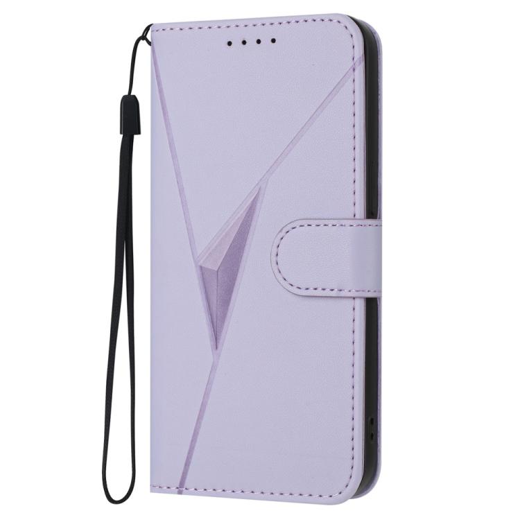 For Redmi Note 14 Pro 4G Triangle Pattern Buckle Clasp Leather Phone Case