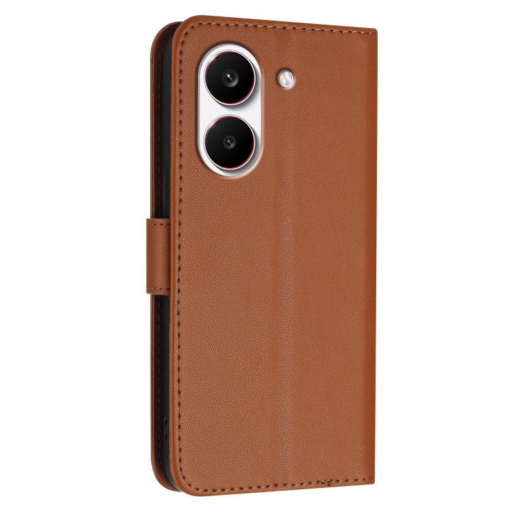 For Redmi Turbo 5 5G / Poco X8 Pro 5G Triangle Pattern Buckle Clasp Leather Phone Case