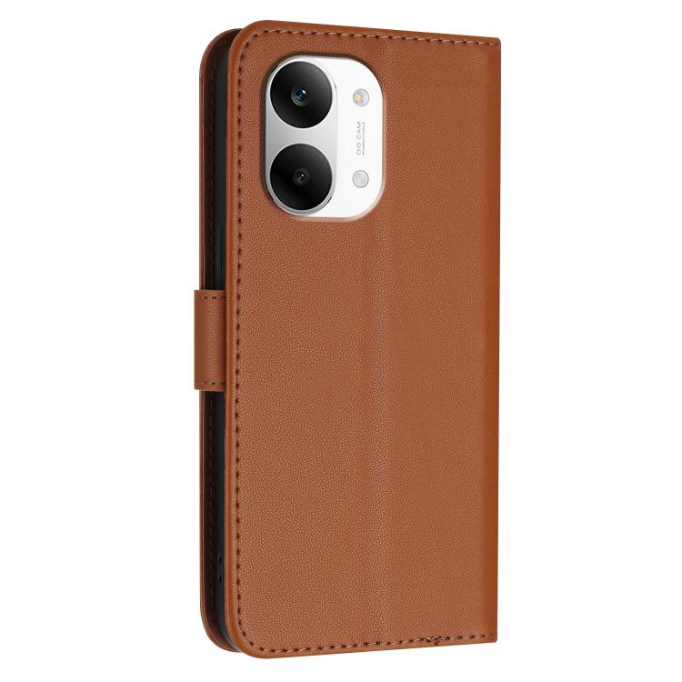 For Redmi Turbo 5 Max / Poco X8 Pro Max Triangle Pattern Buckle Clasp Leather Phone Case