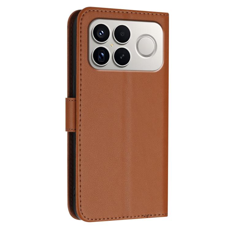 For Redmi K90 Pro Max / Poco F8 Ultra Triangle Pattern Buckle Clasp Leather Phone Case