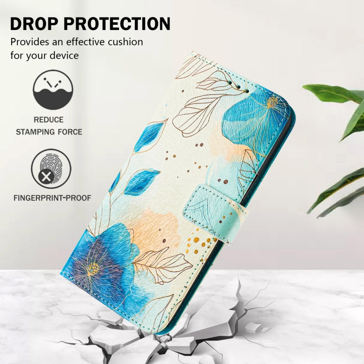 For iPhone 16 Plus Art Colored Drawing Pattern Leather Phone Case