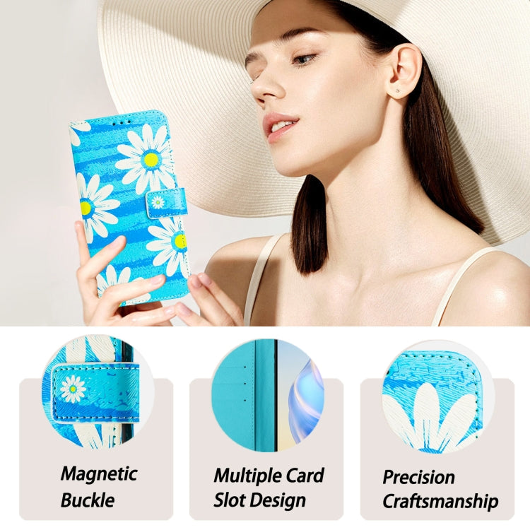For iPhone 16 Plus Art Colored Drawing Pattern Leather Phone Case