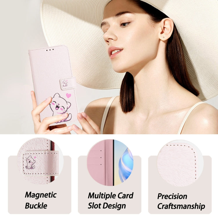 For iPhone 15 Pro Max Art Colored Drawing Pattern Leather Phone Case