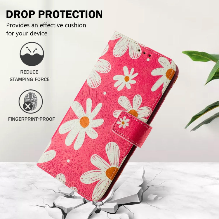 For iPhone 15 Pro Max Art Colored Drawing Pattern Leather Phone Case