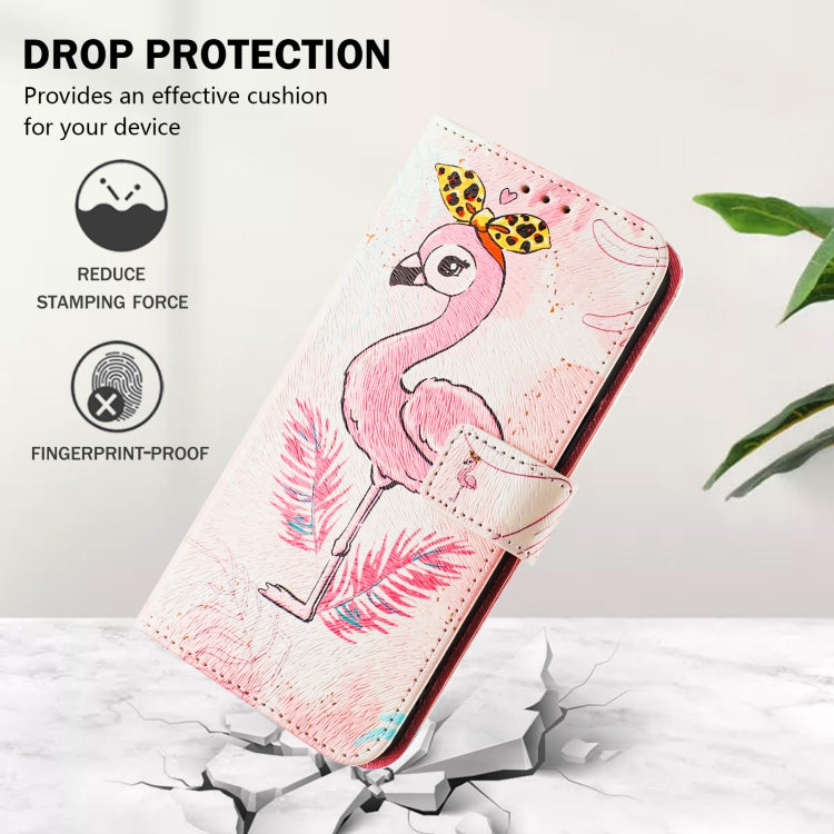 For iPhone 15 Pro Art Colored Drawing Pattern Leather Phone Case