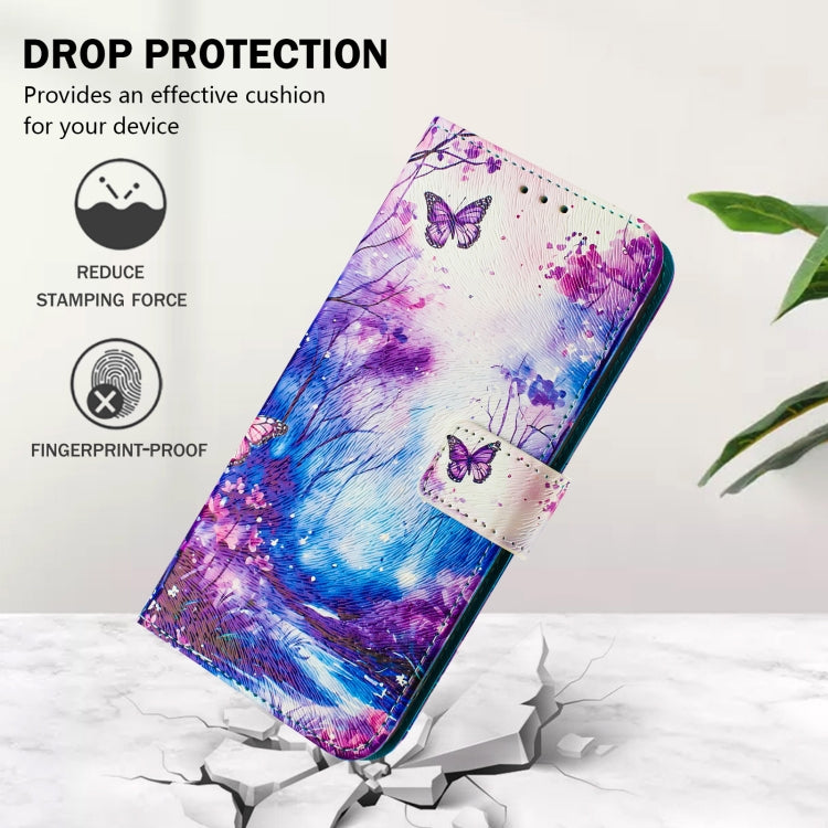 For iPhone 15 Plus Art Colored Drawing Pattern Leather Phone Case
